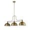 Z-Lite Melange 3 Light Chandelier, Heritage Brass & Heritage Brass 725-3HBR-D12HBR - alternate 3